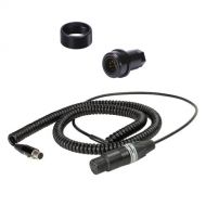 Ambient Recording Coiled Stereo Mini XLR to 5-Pin XLR Cable Set for QP5100 Boompole
