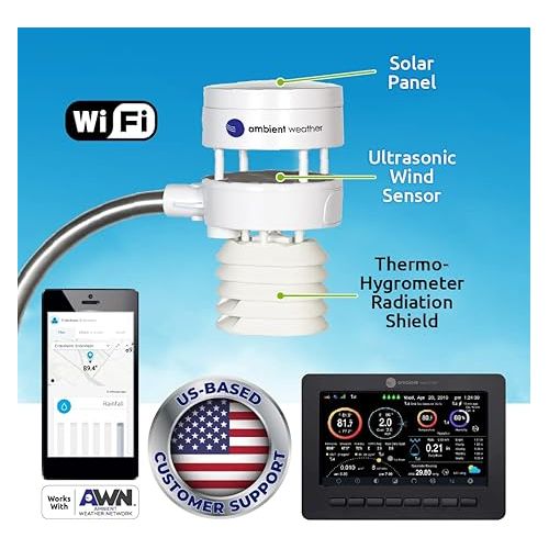  Ambient Weather WS-5050 Ultrasonic Smart Weather Station