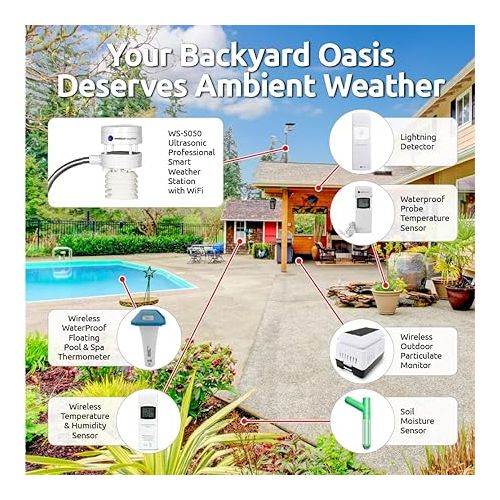  Ambient Weather WS-5050 Ultrasonic Smart Weather Station