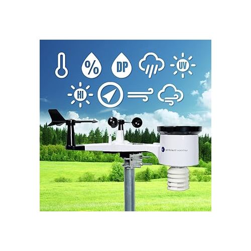  Ambient Weather WS-2000 Smart Weather Station with WiFi Remote Monitoring and Alerts