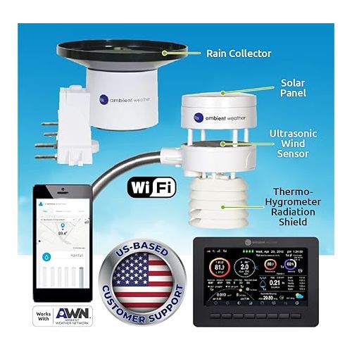  Ambient Weather WS-5000 Ultrasonic Smart Weather Station