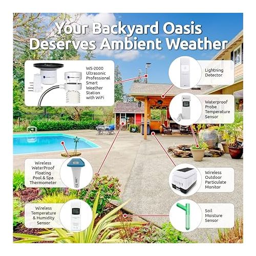  Ambient Weather WS-5000 Ultrasonic Smart Weather Station