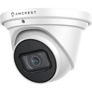 Amcrest UltraHD 4K (8MP) Outdoor Security IP Turret PoE Camera, 3840x2160, 98ft NightVision, 2.8mm Lens, IP67 Weatherproof, MicroSD Recording (256GB), White