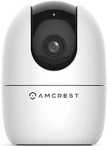 Amcrest 1080P WiFi Camera Indoor, Nanny Cam, Dog Camera, Sound & Baby Monitor, Human & Pet Detection, Motion-Tracking, Phone App, Pan/Tilt Wireless IP Camera, Night Vision, Smart Home ASH21-W