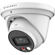 Amcrest 5MP AI Turret IP PoE Camera w/ 49ft Nightvision, Security IP Camera Outdoor, Built-in Microphone, Human & Vehicle Detection, Active Deterrent, 129° FOV, 5MP@20fps IP5M-T1277EW-AI