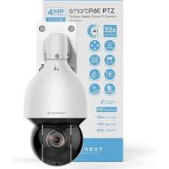 Amcrest 4MP Outdoor PTZ POE + IP Camera Pan Tilt Zoom (Optical 32x Motorized) POE+ Camera Security Speed Dome, People and Vehicle Detection AI, 492ft Night Vision POE+ (802.3at) IP4M-1083EW-AI-V2