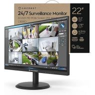 Amcrest 24/7 Surveillance Video Monitor Screen, 22 inch PC Computer NVR/DVR Monitor, 1080p FHD 60Hz with HDMI VGA, Micro Bezel Design, W-LED for Home Office, Monitor, Built-in Dual Speakers, AM-LM22