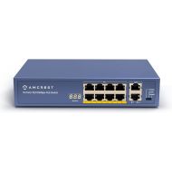 Amcrest 9-Port POE+ Power Over Ethernet POE Switch with Metal Housing, 8-Ports POE+ 802.3at 96w (AMPS9E8P-AT-96)