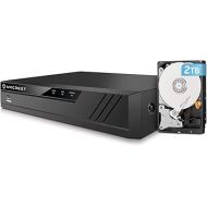 Amcrest 4K 8CH POE NVR POE Network Video Recorder - Supports 8 x 8MP/4K IP Cameras, 8-Channel Power Over Ethernet Pre-Installed 2TB Hard Drive (REP-NV4108E-HS-2TB) (Renewed)