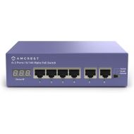 Amcrest 6-Port, POE+ Power Over Ethernet POE Switch with Metal Housing, 4-Ports POE+ 802.3at 65w (AMPS6E4P-AT-65)