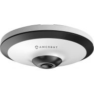 Amcrest Fisheye IP POE Camera, 360° Panoramic 5-Megapixel POE IP Camera, Fish Eye Security Indoor Camera, 33ft Nightvision, IVS Features and People Counting, (REP-IP5M-F1180EW-V2) White (Renewed)