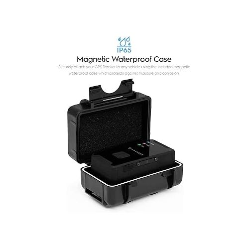  Amcrest IP65 Weatherproof Magnetic Case for Amcrest 4G LTE GPS Tracker (AM-GL300W-4G), for Vehicles, Cars, Trucks (AM-GL-HM3G-V3)