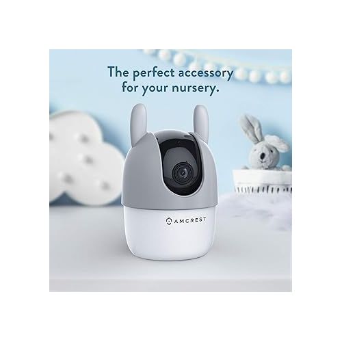  Amcrest ASH21 Silicone Cover, Bunny Camera Skin (ASH21-BUNNY-GREY)