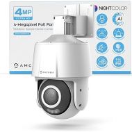 Amcrest 4MP Outdoor PT POE AI IP Camera Pan Tilt Security Speed Dome, Human Detection, 98ft Night Vision, Tripwire & Intrusion, POE (802.3at) IP4M-SN2110EW-AI