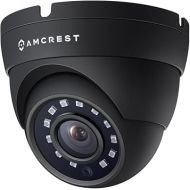 Amcrest Full HD 1080P 1920TVL Dome Outdoor Security Camera, 2MP 1920x1080, 3.6mm Lens 90° Viewing Angle, Black (REP-AMC1080DM36-B) (Renewed)