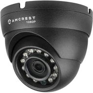 Amcrest Full HD 1080P 1920TVL Dome Outdoor Security Camera (Quadbrid 4-in1 HD-CVI/TVI/AHD/Analog), 2MP 1920x1080, 98ft Night Vision, Metal Housing, 3.6mm Lens 90° Viewing Angle, Black (AMC1080DM36-B)