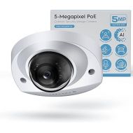 Amcrest 5-Megapixel Wedge IP PoE AI Camera, Security IP Camera Outdoor, Built-in Microphone, Human & Vehicle Detection, Perimeter Protection, 98ft Night Vision, 130° FOV, 5MP@20fps IP5M-W1150EW-AI