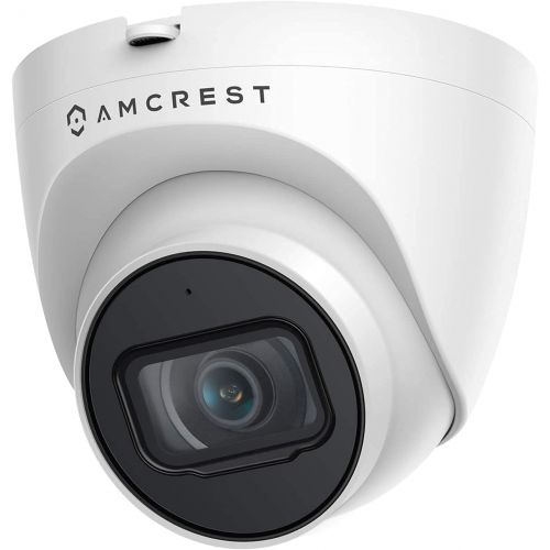  [아마존베스트]Amcrest 5MP UltraHD Outdoor Security IP Turret PoE Camera with Mic/Audio, 5-Megapixel, 98ft NightVision, 2.8mm Lens, IP67 Weatherproof, MicroSD Recording (256GB), White (IP5M-T1179