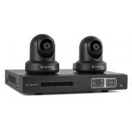 Amcrest Wireless IP Video Security System NV1104 1080p NVR (4CH 720p/1080p) and 2 x 2MP 1080P Amcrest ProHD WiFi Pan/Tilt IP Cameras IP2M-841 (Black)
