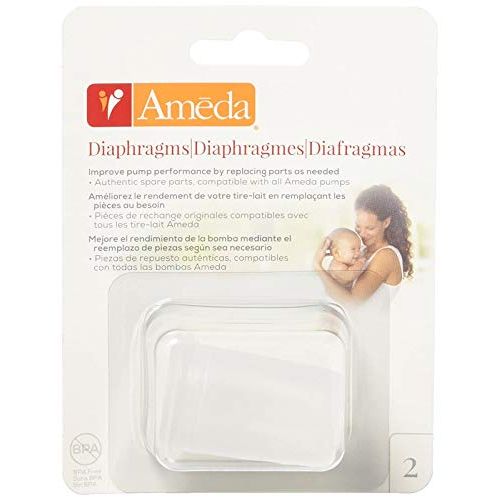  Ameda Silicone Diaphragms, Clear, 2 Count