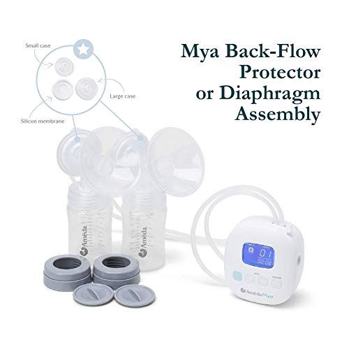  Ameda Mya Portable Hospital Strength Breast Pump with 24mm Flanges, Wide-neck Storage Bottles, and Rechargeable Battery