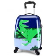 American Lttxin kids suitcase 16 inch Polycarbonate Carry On Luggage, Lovely,Hard Shell ,Boys,Children travel (Dinosaur)