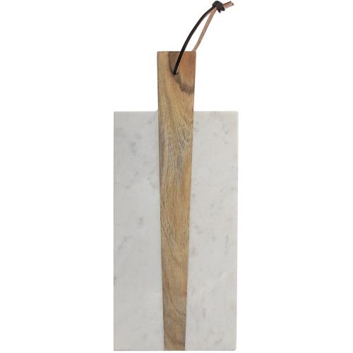  American Atelier Marble and Wood Rectangular Cutting Board