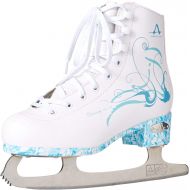 American Athletic Shoe Womens Sumilon Lined Figure Skates with Turquoise Outsole