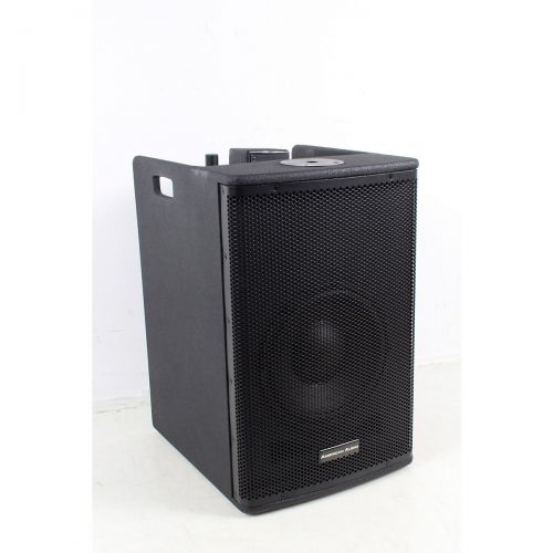  American Audio},description:This powerful 2-way PA system combines a 10 in. bass module with an adjustable, pole-mounted array of six 2 in. drivers to deliver room-filling sound wi