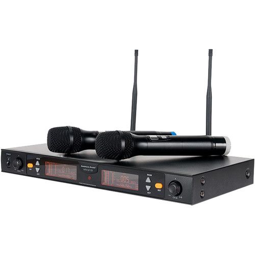  American Audio WM-219 Two-Channel UHF Wireless Handheld Microphone System