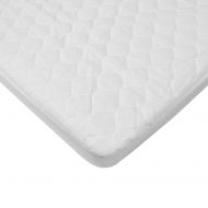 American Baby Company Waterproof Quilted Cotton Bassinet Size Fitted Mattress Pad Cover, White
