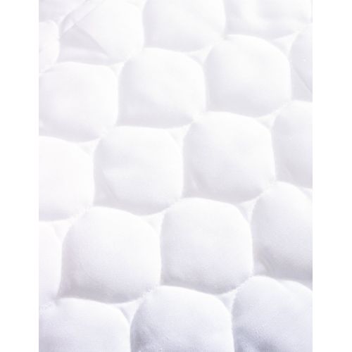  American Baby Company Waterproof Quilted Cotton Bassinet Size Fitted Mattress Pad Cover, White