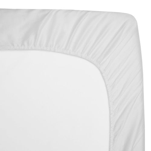  American Baby Company Waterproof Quilted Cotton Bassinet Size Fitted Mattress Pad Cover, White