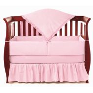 American Baby Company Heavenly Soft Minky Dot 4-Piece Crib Bedding Set, Pink, for Girls