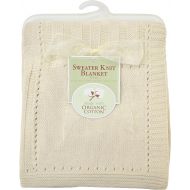 American Baby Company Sweater Knit Swaddle Blanket Made with Organic Cotton, Natural Color