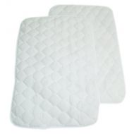 [아마존베스트]American Baby Company Waterproof Quilted Lap and Burp Pad Cover made with Organic Cotton, Natural Color, 2 Pack