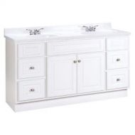 American Classics by RSI HWH60DY Hampton 60-Inch Vanity Cabinet Only, White