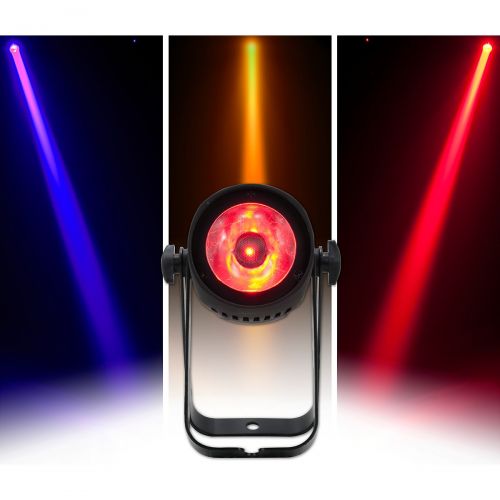  American DJ},description:Producing a narrow beam of light with a 4° beam angle, the ADJ Saber Spot RGBW offers flicker-free operation. It’s powered by an intense 15W RGBW LED light