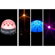 American DJ},description:The American DJ JellyDome LED Lighting Effect is really 2 effects in 1. The dome glows while 34 sharp RGBW beam lights project different colors.The JellyDo