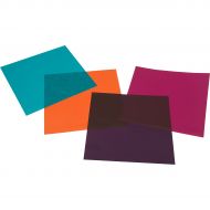 American DJ},description:These American DJ gel sheets fit PAR-64 cans. 9 x 9. Amber, turquoise, mauve, and pink.