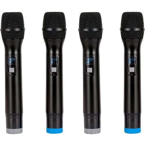  American DJ WM-419 Four-Channel UHF Wireless Handheld Microphone System (540 to 590 MHz)