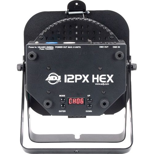  American DJ 12PX HEX LED Par Fixture (RGBAW+UV, Black)