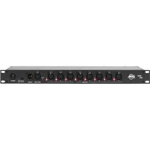  American DJ RDM XS8DMX 8-Way RDM Data Splitter with Wired Digital Communication Network