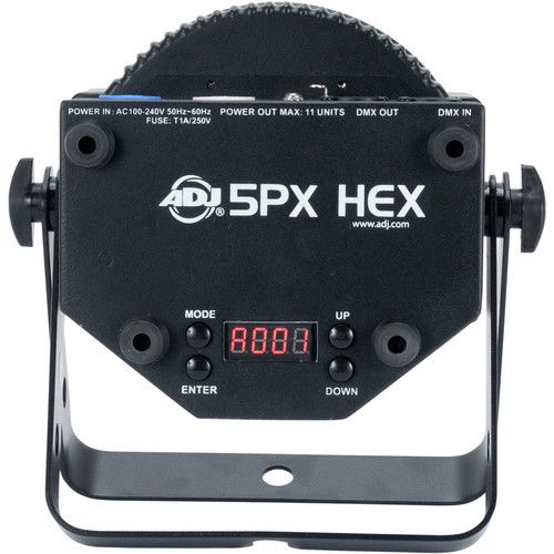  American DJ 5PX HEX LED Par Fixture (RGBAW+UV, Black)