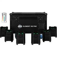 American DJ Element H6 Pak with Charging Case (6-Pack, Black)