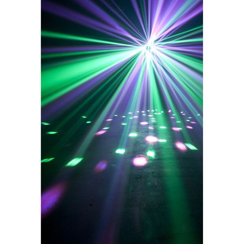  American DJ Stinger II - 3 FX-In-1 - Moonflower, Strobe, and Laser Effect with UV