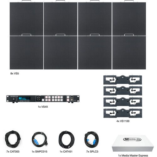  American DJ VS5 4X2 LED Video Panel System Bundle