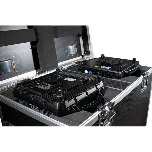  American DJ Dual Road Case for ADJ Hydro Beam X2, Vizi CMY 16RX, CMY300, BSW 300, Hybrid 16RX, or 5RX (Black)