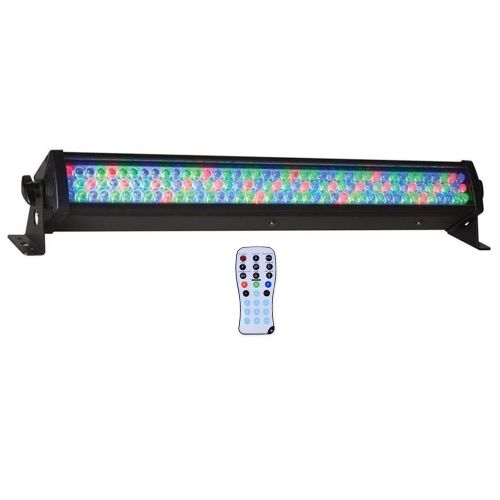  (4) American DJ Mega Bar 50RGB RC RGB LED Color Wash And Strobe Bar Effect Lights With Included RF Remote