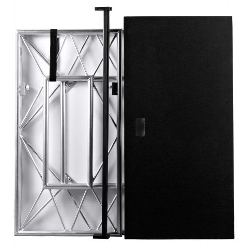  American DJ Pro Event Table II Metal DJ Booth Truss Facade+Carry Case+Par Lights